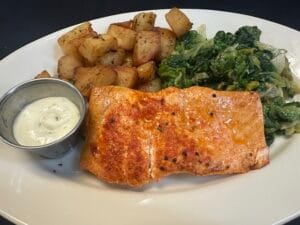 Salmon Dinner at Balagio