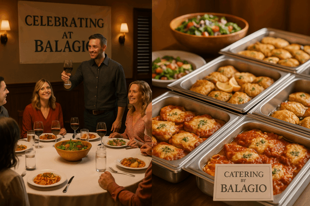 How to Book Catering or a Private Event at Balagio – Homewood & Mokena