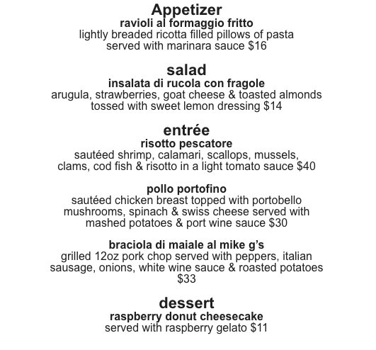Mokena 25th 2026 Specials